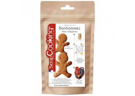 Préparation pour Gaufres "Gingerbreadman" Bonhomme Pain d'épices 450 g  - Scrapcooking