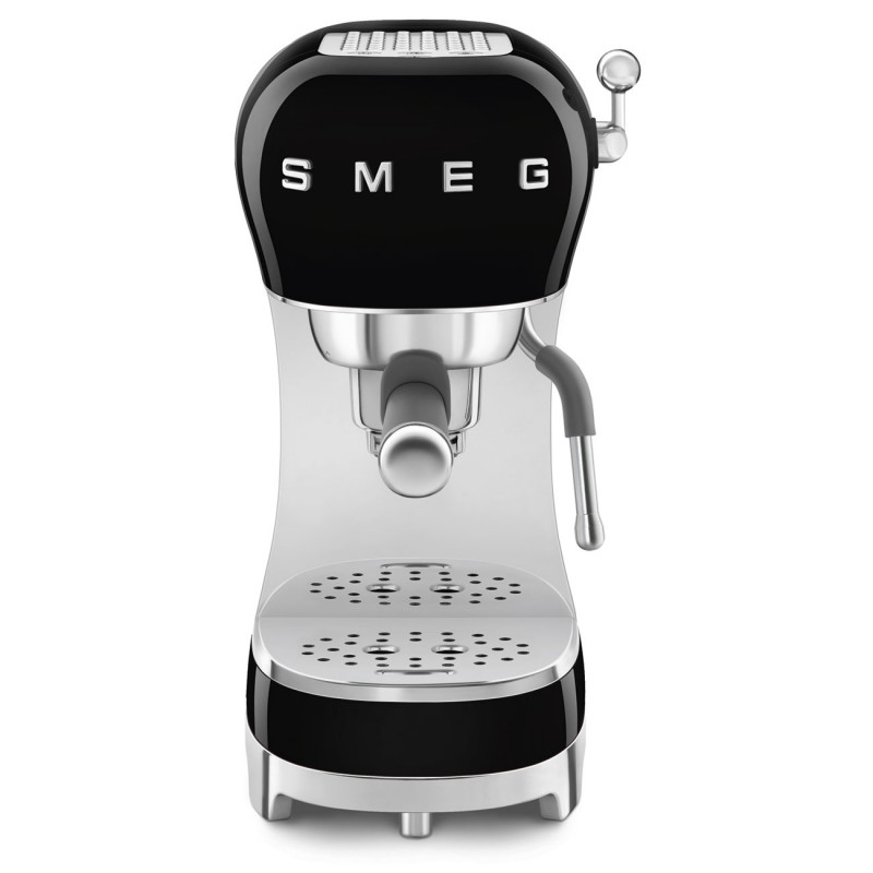 Machine à Café Expresso "Années 50" Compacte Noir ECF02BLEU - Smeg