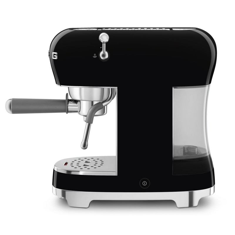 Machine à Café Expresso "Années 50" Compacte Noir ECF02BLEU - Smeg