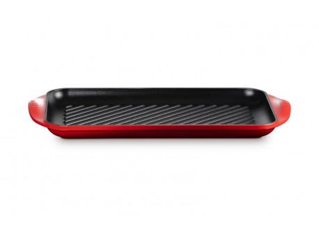 Grill en Fonte Rectangulaire XL 40 cm Rouge Cerise - Le Creuset