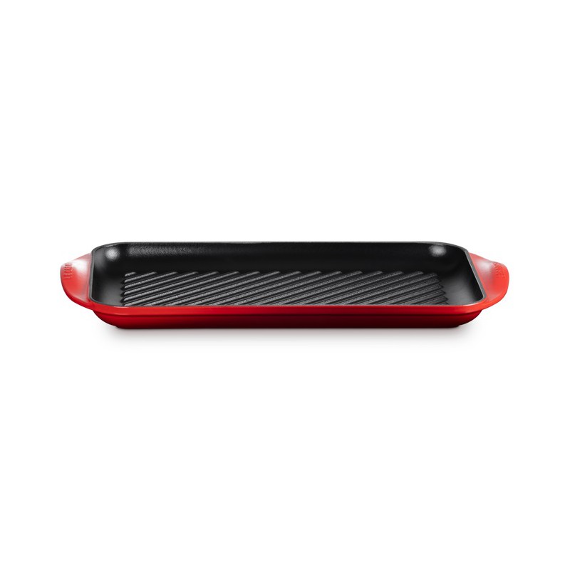 Grill en Fonte Rectangulaire XL 40 cm Rouge Cerise - Le Creuset