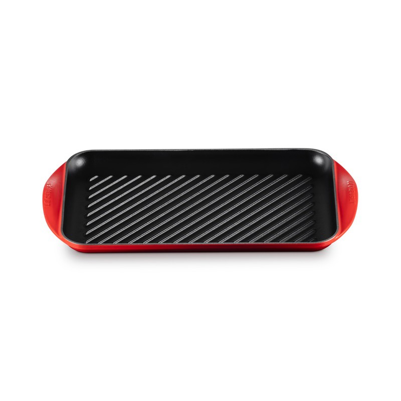 Grill en Fonte Rectangulaire XL 40 cm Rouge Cerise - Le Creuset