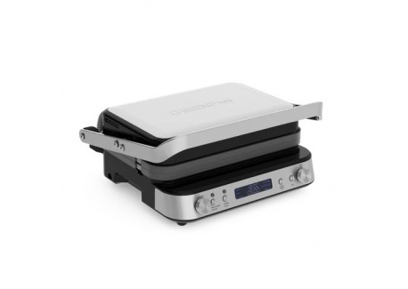 Bistro Elektrische Grill en Plancha in RVS Omkeerbare platen 2 in 1 - Greenpan