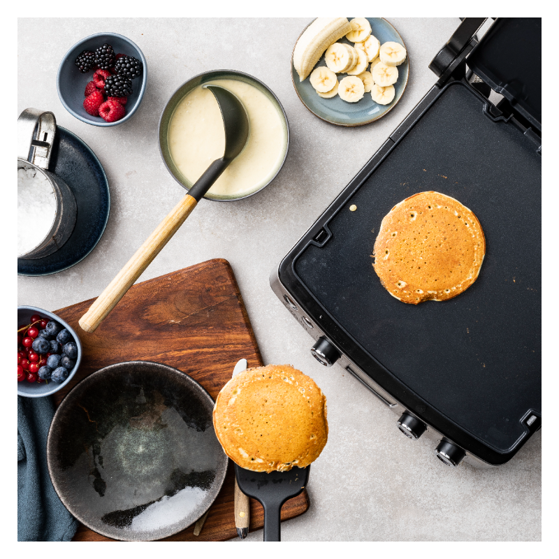 Bistro Grill et Plancha Electrique en Inox Plaques Réversibles 2 en 1 - Greenpan