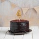 Cijfer 4 3D gouden ballontaartdecoratie - Patisdécor