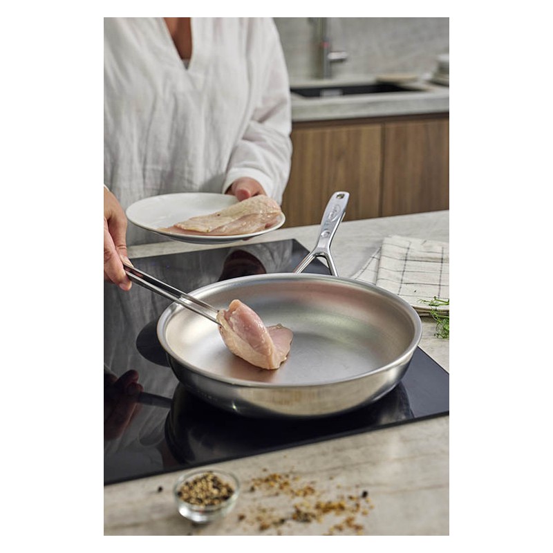 Silverline 7 Nanotouch Poêle à Frire Inox 24 cm - Demeyere