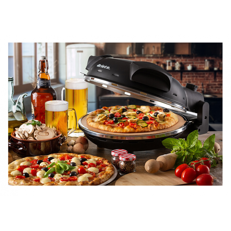 Da Gennaro Elektrische pizzaoven "4  Minuti" Zwart - Ariete