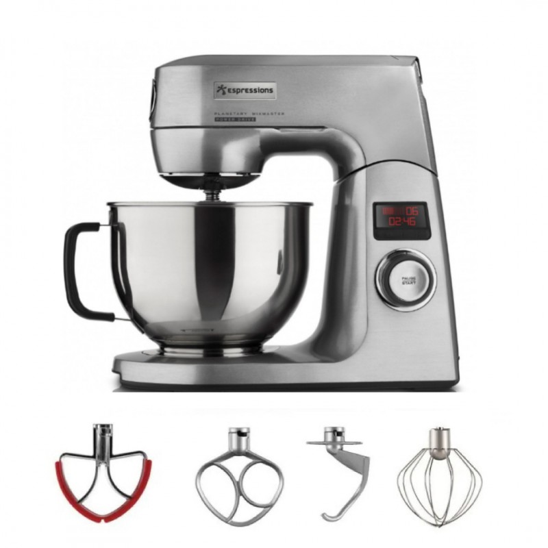 Combo Mixmaster Robot Patissier Sur Socle Chrome Mat Pack LSDC - Espressions