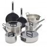 Tucci Collection Batterie de Cuisine Antiadhésive Inox 3 ply 11 pcs 