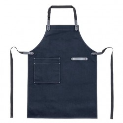 Tablier Pizzaiolo en Toile et Cuir Bleu Denim  - Ooni Tablier Pizzaiolo en Toile et Cuir Bleu Denim  - Ooni