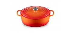 Signature Ovale Gietijzeren Stoofpot 6,3 L Oranje-Rood (31 cm)