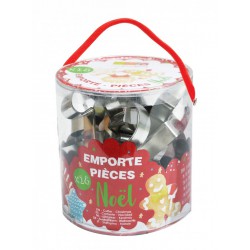 Emmertje met 18 Koekjesvormen Kerst - Scrapcooking Emmertje met 18 Koekjesvormen Kerst - Scrapcooking