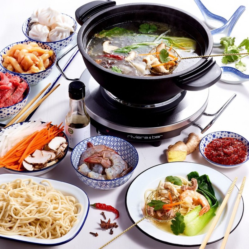 Appareil à Fondue Electrique 1,2 L 2-en-1 QFD340 - Riviera - Bar