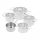 Diverto 3 Batterie de Cuisine Casseroles Inox 5 pcs  - Demeyere