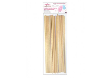 Batonnets pour Barbe à Papa 25 pcs - Scrapcooking
