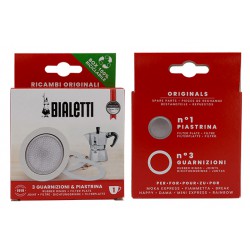 Moka Express 3 Joints + Filtre pour Cafetière Italienne 1 Tasse - Bialetti Moka Express 3 Joints + Filtre pour Cafetière Italienne 1 Tasse - Bialetti
