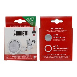 Moka Express 3 Joints + Filtre pour Cafetière Italienne 3 et 4 Tasses - Bialetti Moka Express 3 Joints + Filtre pour Cafetière Italienne 3 et 4 Tasses - Bialetti