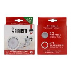 Moka Express 3 Joints + Filtre pour Cafetière Italienne 9 Tasses - Bialetti Moka Express 3 Joints + Filtre pour Cafetière Italienne 9 Tasses - Bialetti