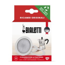 Moka Express 3 Joints + Filtre pour Cafetière Italienne 12 Tasses - Bialetti Moka Express 3 Joints + Filtre pour Cafetière Italienne 12 Tasses - Bialetti
