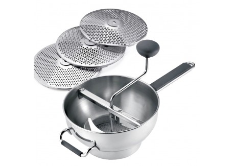 Moulin à Légumes Passe-Vite Inox 22 cm + 3 Disques - Cuisipro