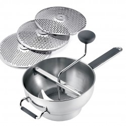 Groentemolen van RVS 22 cm + 3 schijven - Cuisipro Groentemolen van RVS 22 cm + 3 schijven - Cuisipro