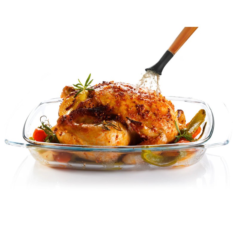 Poire à Sauce/Jus 3-en-1 Embouts Pomme de Douche et Pinceau Silicone 34 cm - Cuisipro