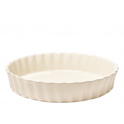 Ronde keramische taartvorm 28x6 cm Argile Gebroken Wit - Emile Henry Ronde keramische taartvorm 28x6 cm Argile Gebroken Wit - Emile Henry