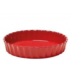 Ronde keramische taartvorm 28x6 cm Rood Grand Cru - Emile Henry Ronde keramische taartvorm 28x6 cm Rood Grand Cru - Emile Henry