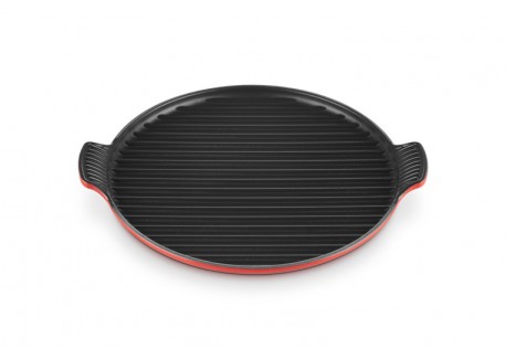 Bistro Grill en Fonte Rond XL 32 cm Rouge Cerise - Le Creuset