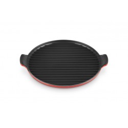 Bistro Grill en Fonte Rond XL 32 cm Rouge Cerise  - Le Creuset