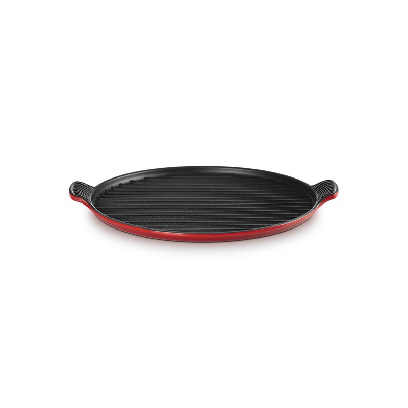 Bistro Grill en Fonte Rond XL 32 cm Rouge Cerise  - Le Creuset