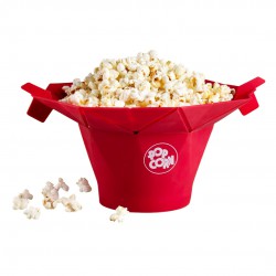 Poptop Popcorn Maker Mand voor Magnetron Rood - Chef'n