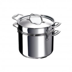 Chef Marmite Inox 24 cm 7,6 L avec Couvercle + Panier à Pates  - Beka Cookware Chef Marmite Inox 24 cm 7,6 L avec Couvercle + Panier à Pates  - Beka Cookware