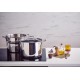 Chef Marmite Inox 24 cm 7,6 L avec Couvercle + Panier à Pates - Beka Cookware