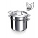 Chef Marmite Inox 24 cm 7,6 L avec Couvercle + Panier à Pates - Beka Cookware