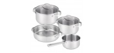 Cicla Batterie de Cuisine Casseroles Inox Recyclé 4 pcs 