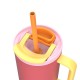 Rio Gourde Isotherme avec Paille Rétractable 950 ml Rose Pink Papaya  - Kambukka