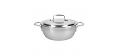 Intense 5 Conische RVS Braadpan 24 cm 3,3 L met Deksel