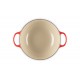 Marmite Fonte Ronde 4,1 L avec Couvercle Rehaussé Rouge Cerise (26 cm)  - Le Creuset