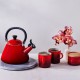 Kone Bouilloire à Sifflet 1,6 L Rouge Cerise - Le Creuset