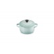 Mini Cocotte Céramique Ronde 25 cl  Bleu Sea Salt (10 cm)   - Le Creuset