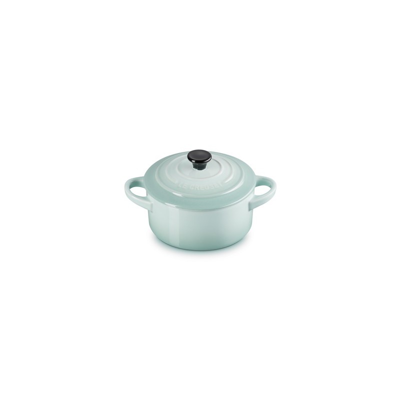 Mini Cocotte Céramique Ronde 25 cl  Bleu Sea Salt (10 cm) - Le Creuset