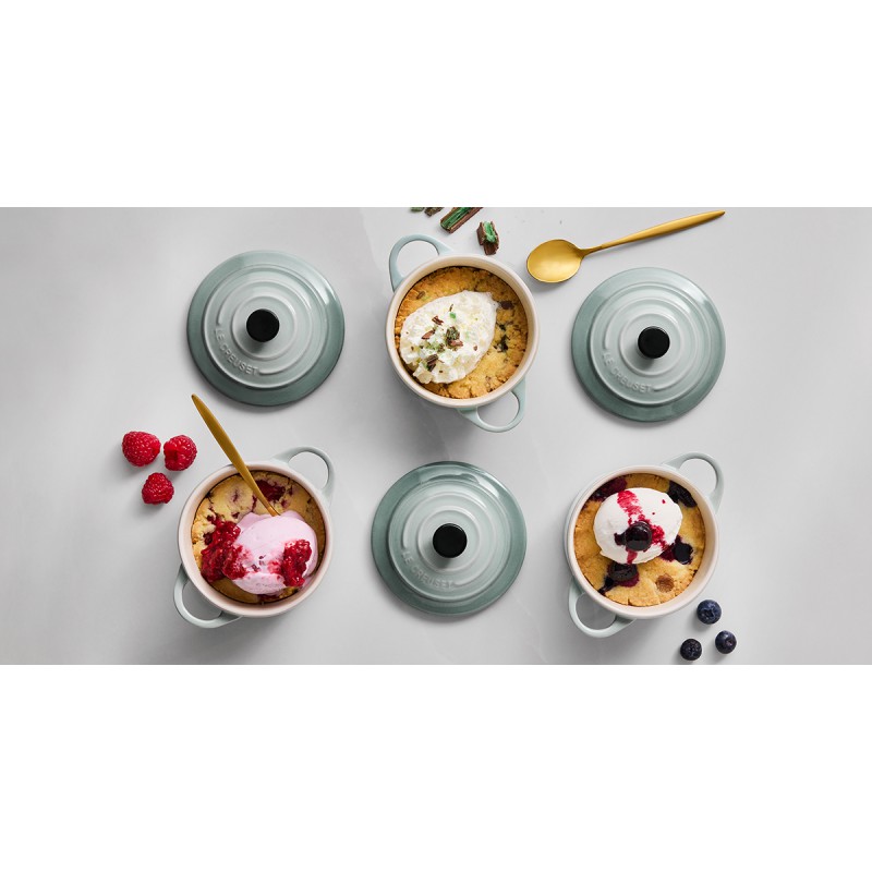 Mini Cocotte Céramique Ronde 25 cl  Bleu Sea Salt (10 cm) - Le Creuset