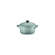 Mini Cocotte Céramique Ronde 25 cl  Bleu Sea Salt (10 cm) - Le Creuset