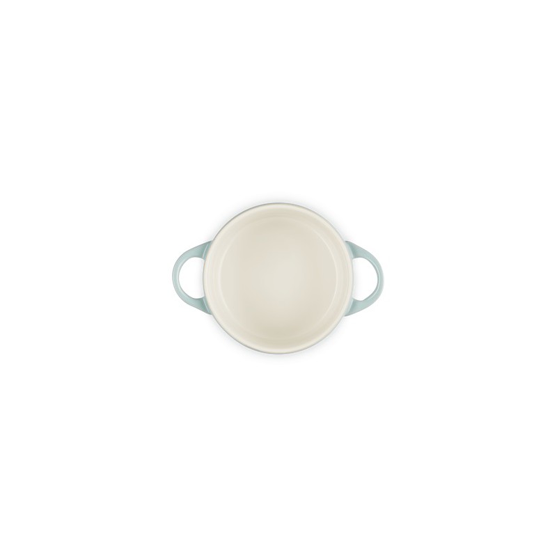 Mini Cocotte Céramique Ronde 25 cl  Bleu Sea Salt (10 cm) - Le Creuset