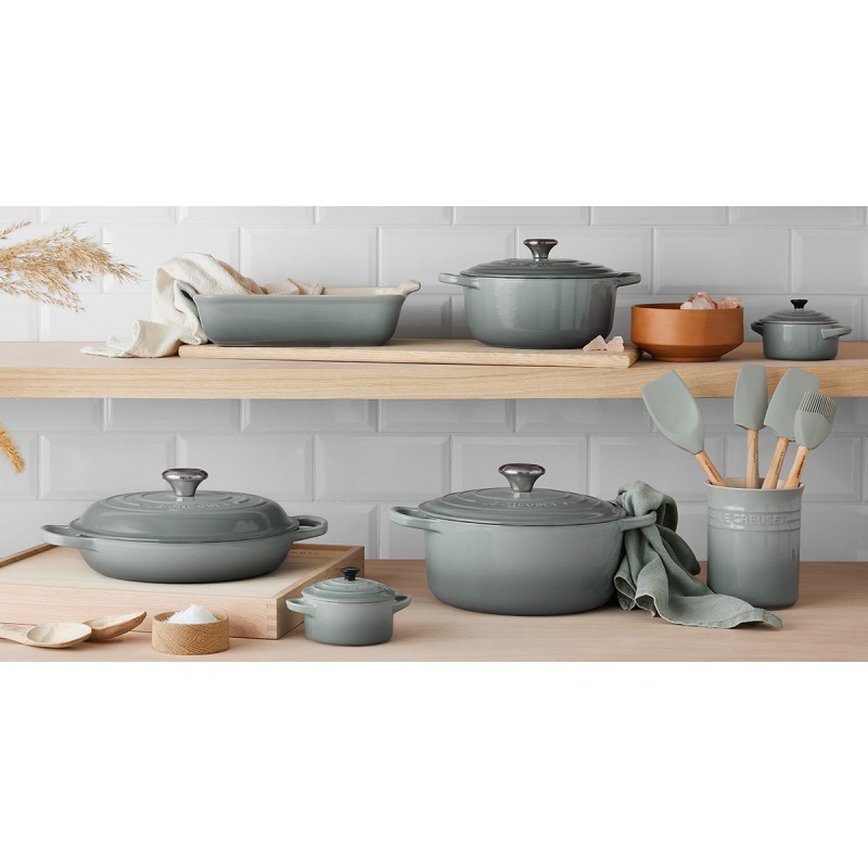 Mini Cocotte Céramique Ronde 25 cl  Bleu Sea Salt (10 cm) - Le Creuset