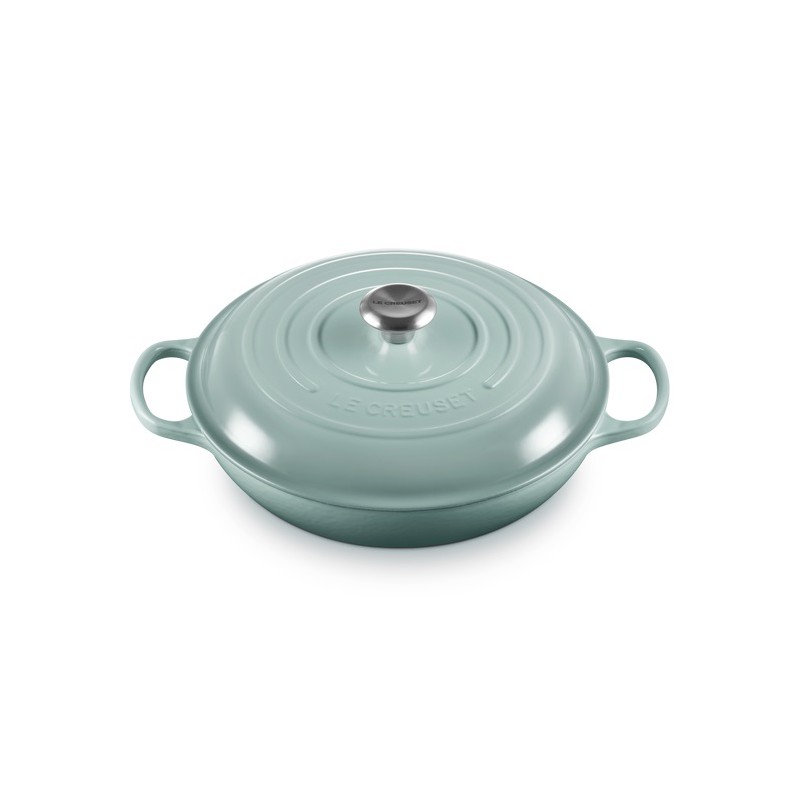 Cocotte Campagnard Fonte 3,5 L Bleu Sea Salt (30 cm) - Le Creuset