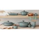 Cocotte Fonte Signature Ovale 6,3 L Bleu Sea Salt (31 cm) - Le Creuset
