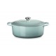 Cocotte Fonte Signature Ovale 6,3 L Bleu Sea Salt (31 cm)   - Le Creuset