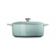Cocotte Fonte Signature Ovale 6,3 L Bleu Sea Salt (31 cm) - Le Creuset